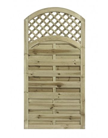 Arched Horizontal Gate with Trellis