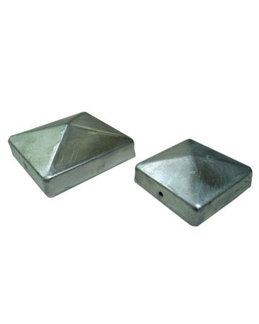 Galvanised Post Caps and Ball Finials