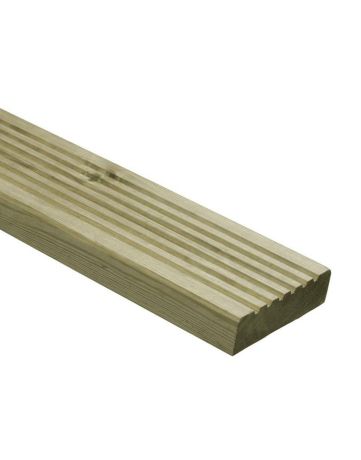 Classic Grooved Timber Decking Boards 120mm wide
