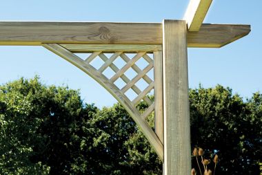 KDM Diamond Lattice Pergola Corner