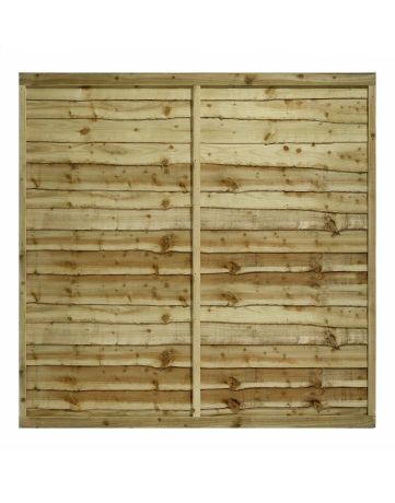 Tanalised Overlap Garden Fencing Panel