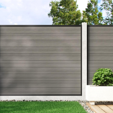 Welsh Grey - Composite Fence Panel Kit (FOR CONCRETE POSTS)