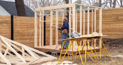 How to make a concrete base for a shed