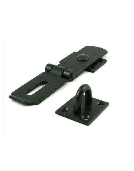 Gatemate Swivel Hasp and Staple in Black