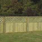 Lattice Top garden fencing panel