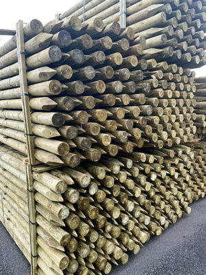 Creosote-peeled-posts