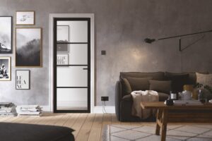 LPD Black-Soho-Glazed-4L Internal Door